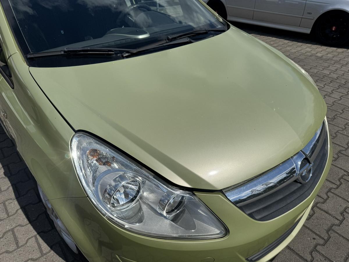 Opel Corsa D original Motorhaube Z30E Green Tea Metallic Bj.2006